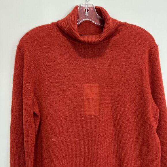 Skull Cashmere Catalina Cashmere Turtleneck Pullover Sweater in Jalapeno Size S - Picture 5 of 15